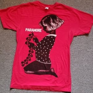 Red Paramore Band shirt Size Medium